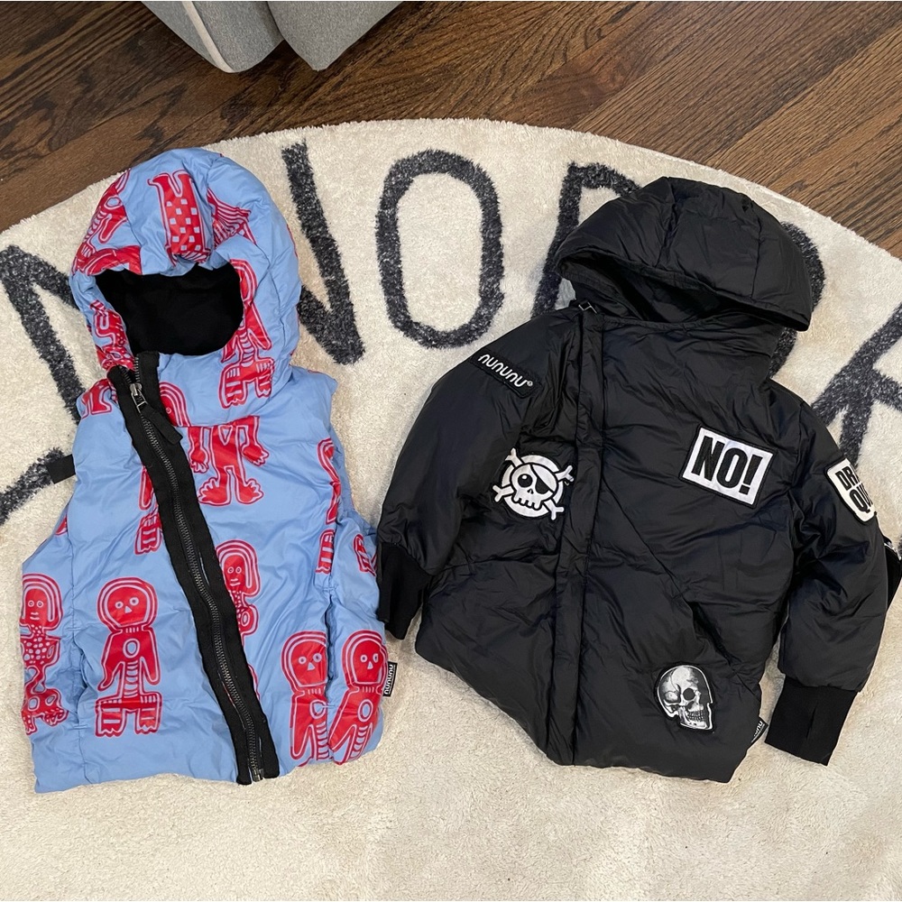 RARE nununu Down Vest and Coat 18-24 months